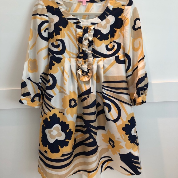 Lilly Pulitzer 100% Silk Tunic Dress - Size 0 - Picture 2 of 8